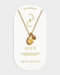 Katie Loxton Birthstone Necklace July Sunstone