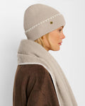 Katie Loxton Whipstitch Knitted Hat Taupe