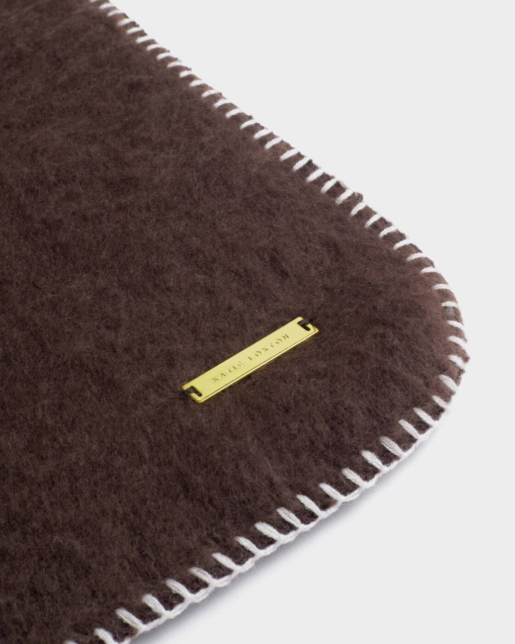 Katie Loxton Whipstitch Scarf Chocolate