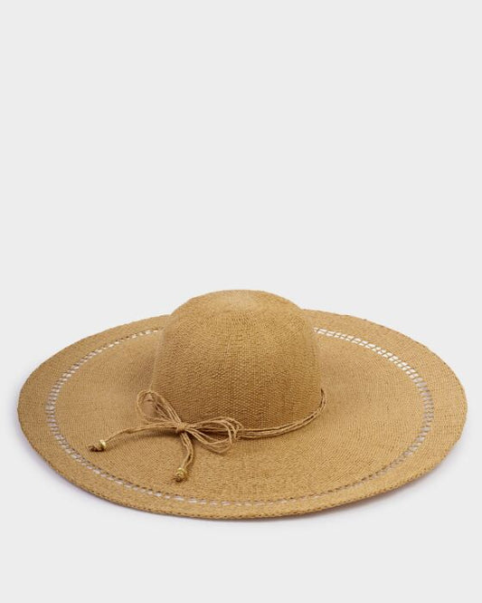 Katie Loxton Wide Brim Floppy Hat Natural One Size