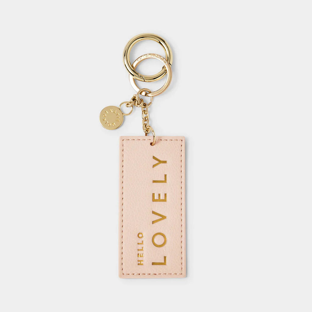 Katie Loxton Chain Keyring Hello Lovely Nude Pink