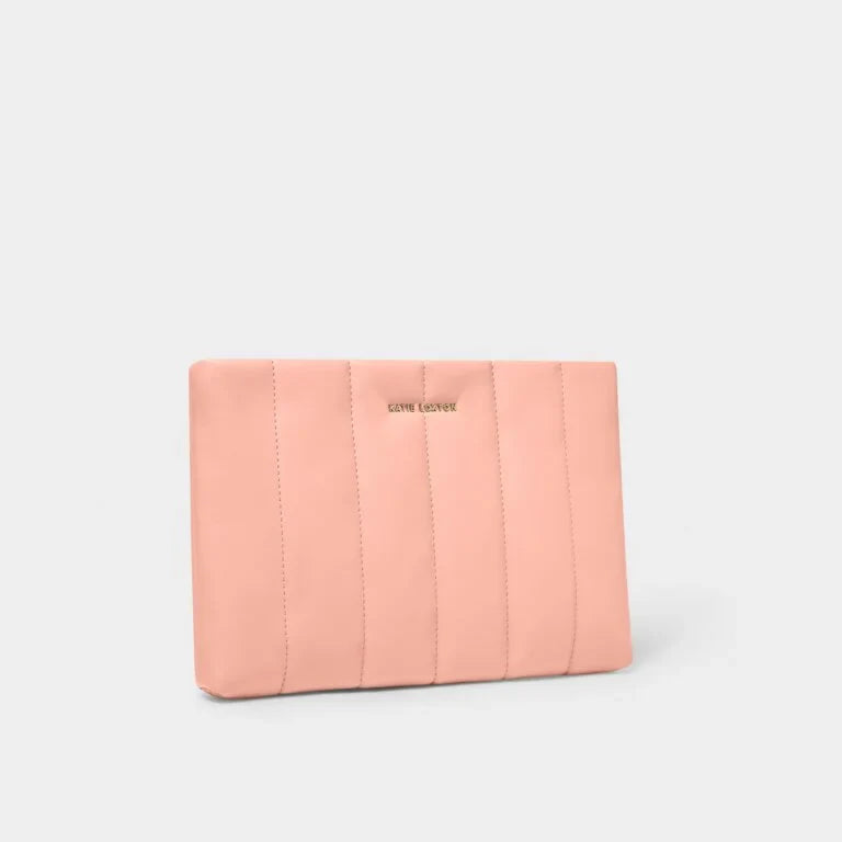 Katie Loxton Kendra Quilted Clutch Dusty Coral