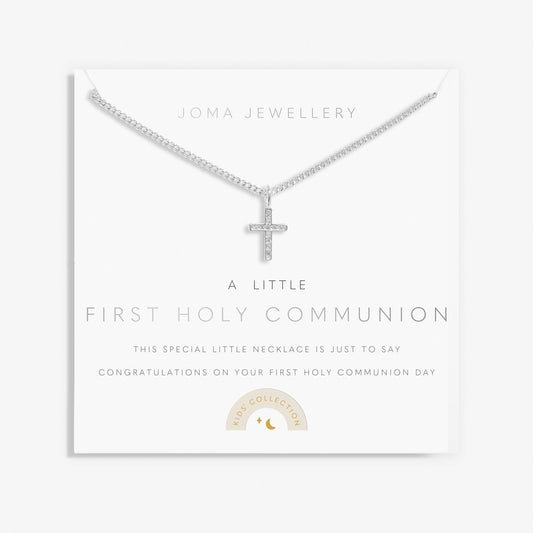 Kids' A Little First Holy Communion Silver Plated Necklace