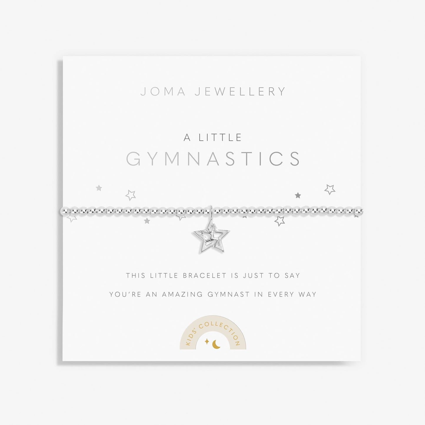 Kids' A Little Gymnastics Silver Plated Bracelet