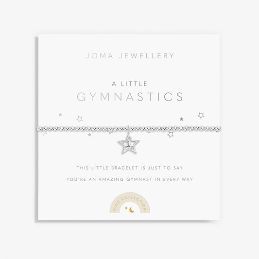 Kids' A Little Gymnastics Silver Plated Bracelet