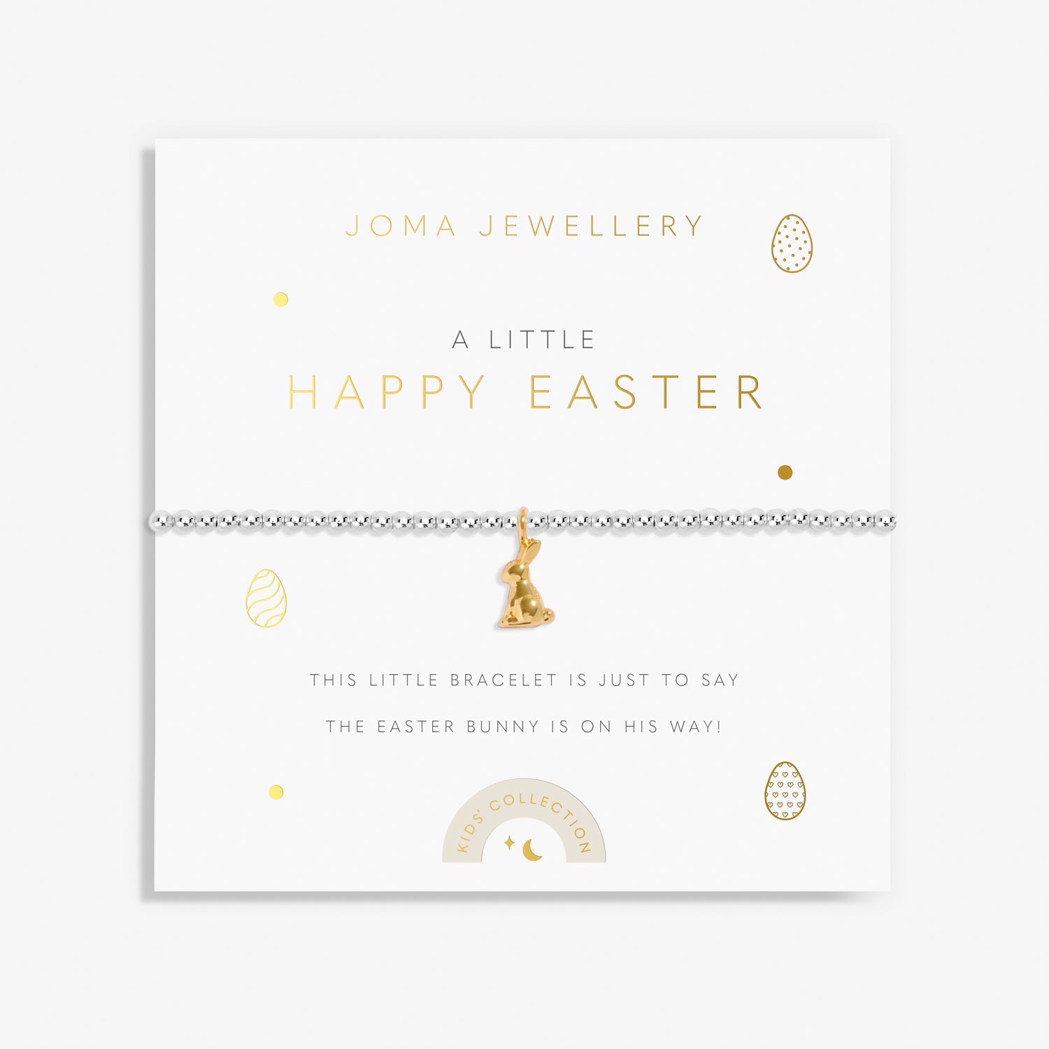 Kids' A Little Happy Easter Silver & Gold Plated Bracelet