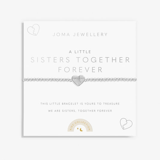 Kids' A Little Sisters Together Forever Silver Plated Bracelet