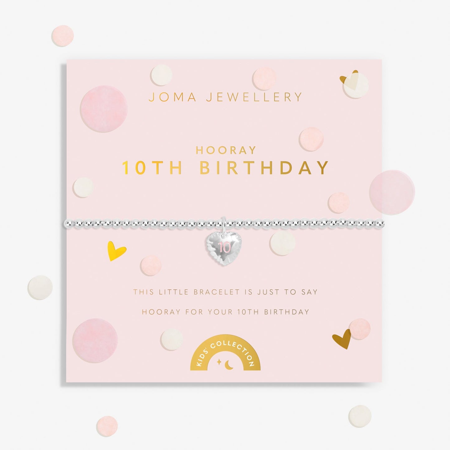Kids' Confetti A Little 10Th Birthday Silver Plated Bracelet