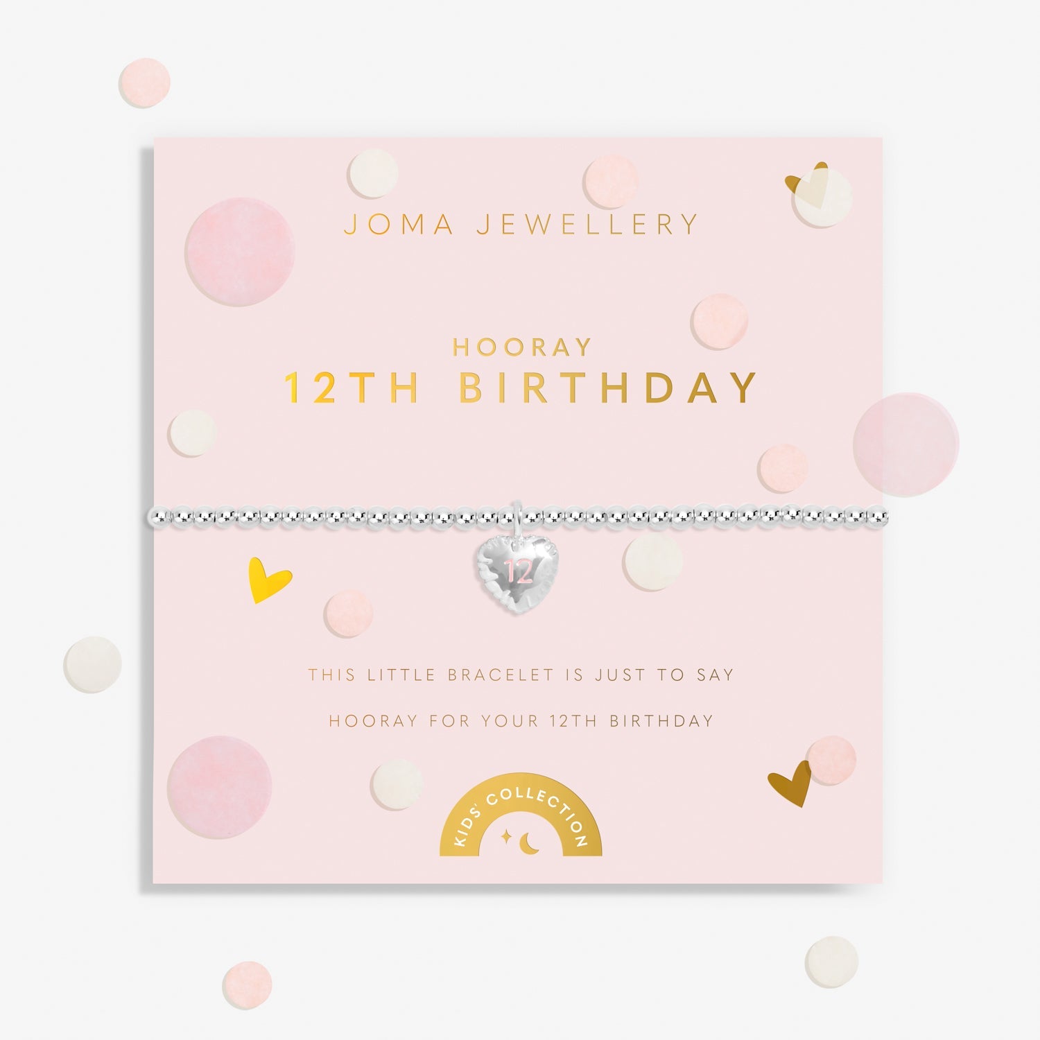 Kids' Confetti A Little 12Th Birthday Silver Plated Bracelet