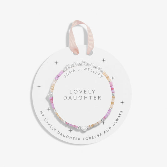 Kids' Happy Little Moments Lovely Daughter Silver Plated Bracelet