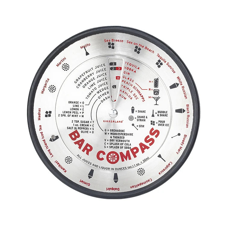 Kikkerland Bar Cocktail Compass