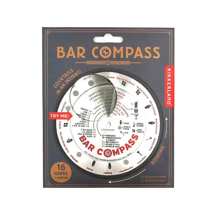 Kikkerland Bar Cocktail Compass