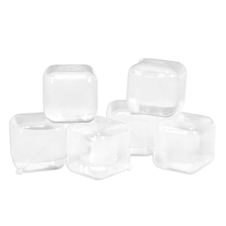 Kikkerland Clear Reusable Ice Cubes Pack of 6