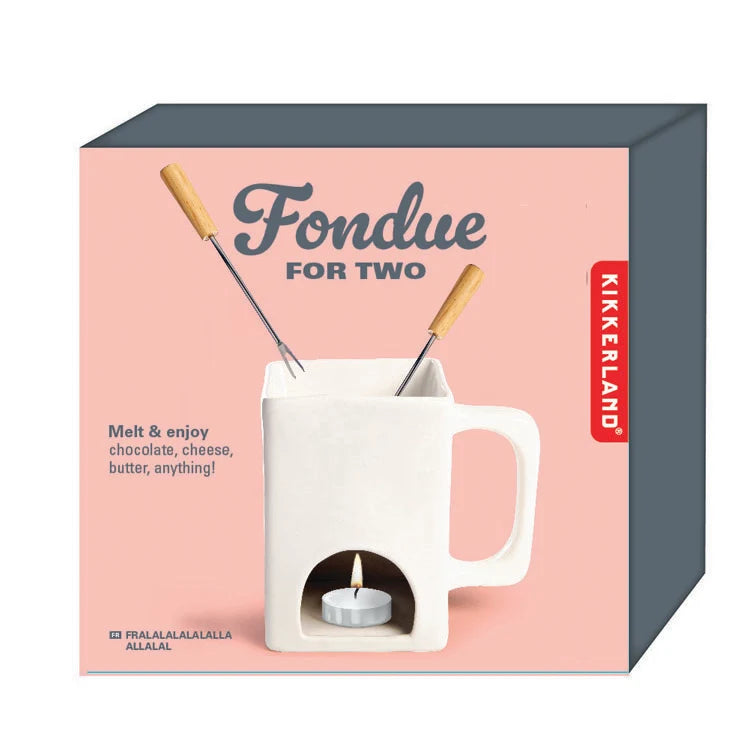 Kikkerland Fondue For 2 Mug Set