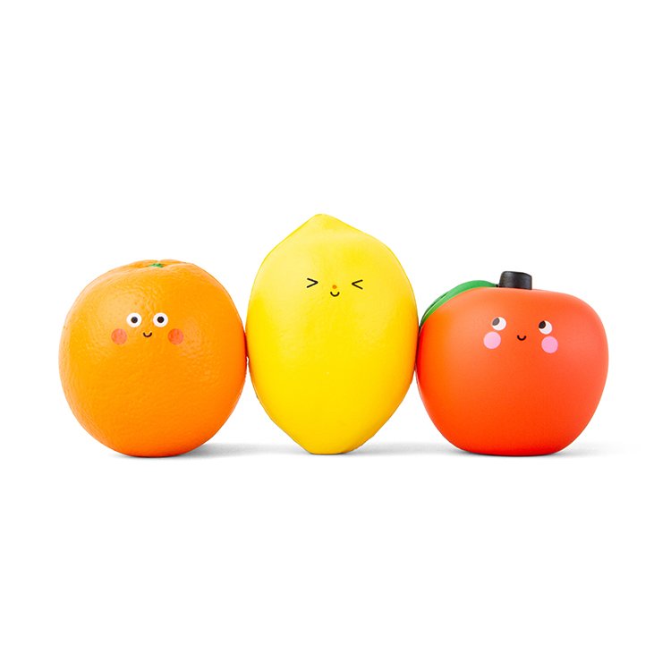 Kikkerland Kidoki Fruit Squishies
