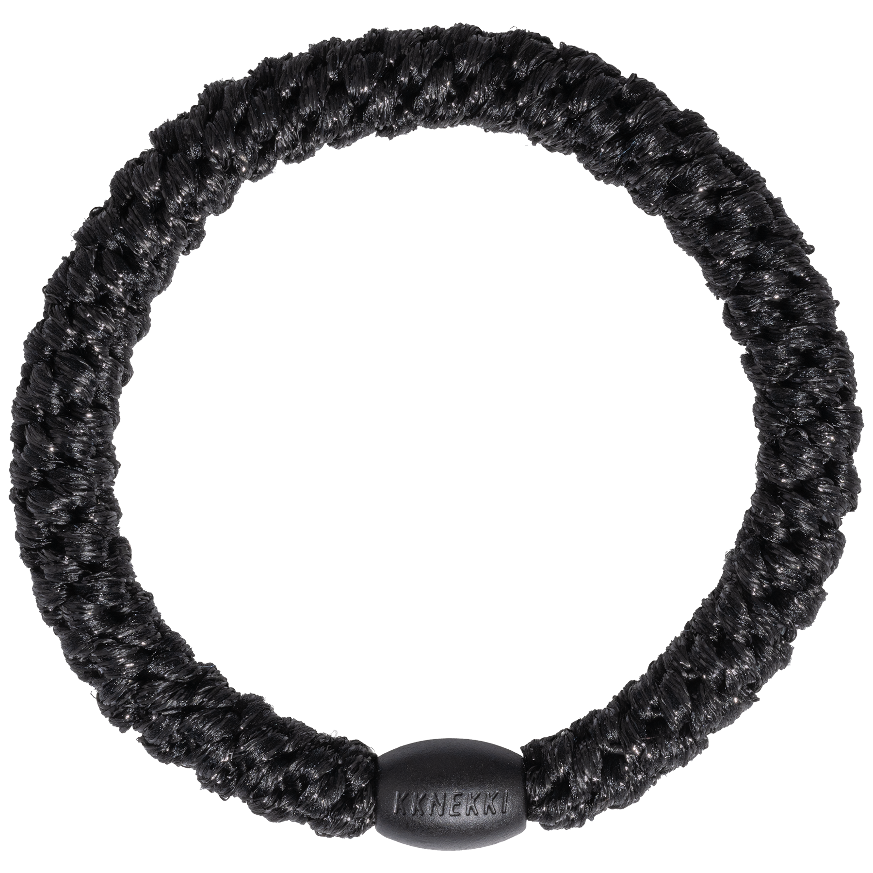 Kknekki Black Glitter Hair Tie