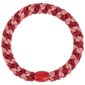 Kknekki Coral Bordeaux Glitter Stripe Hair Tie