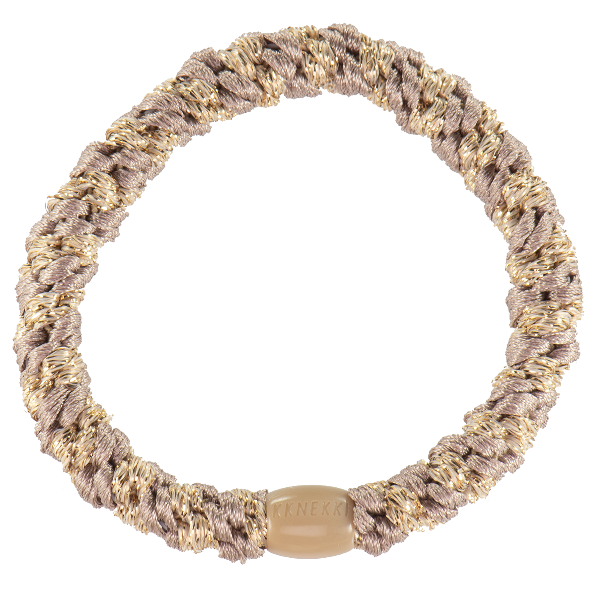 Kknekki Dove-Beige Glitter Hair Tie
