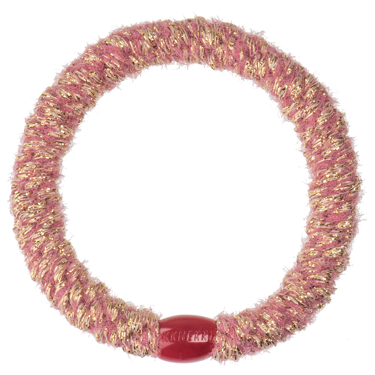 Kknekki Velvet Glitter Old Pink Hair Tie