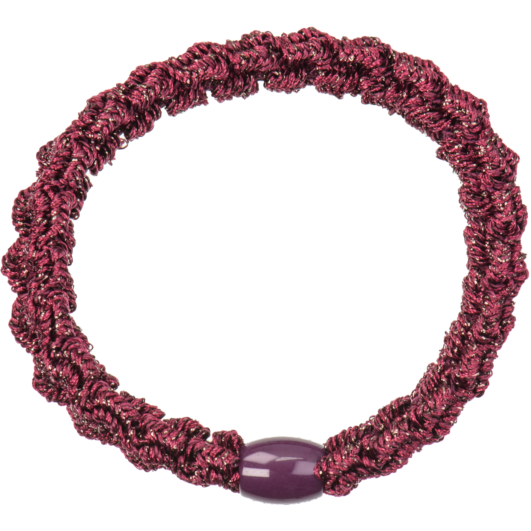 Kknekki Lace Dark Bordeaux Glitter Hair Tie