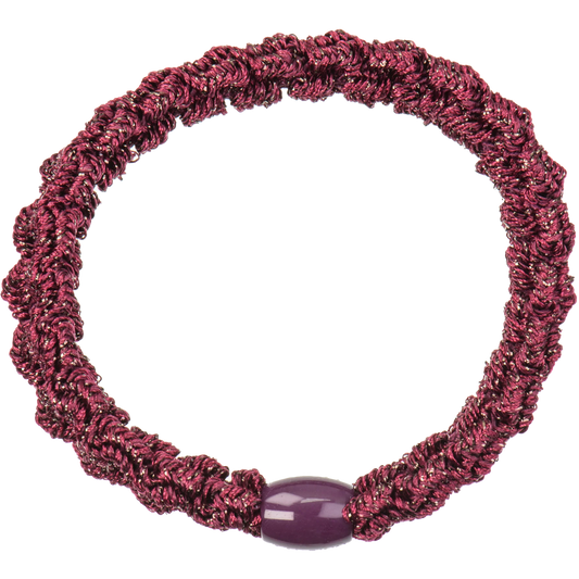 Kknekki Lace Dark Bordeaux Glitter Hair Tie