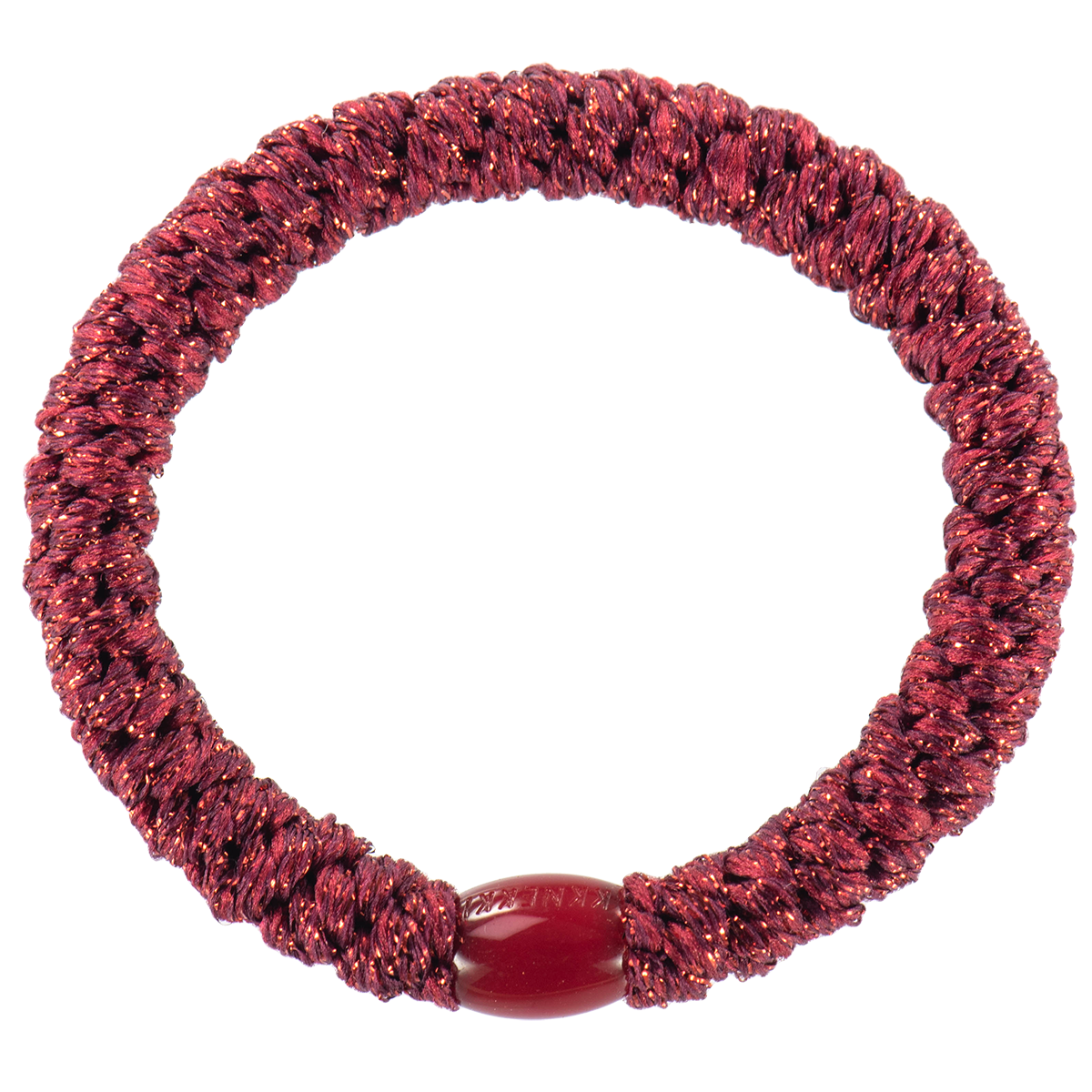 Kknekki Light Bordeaux Glitter Hair Tie