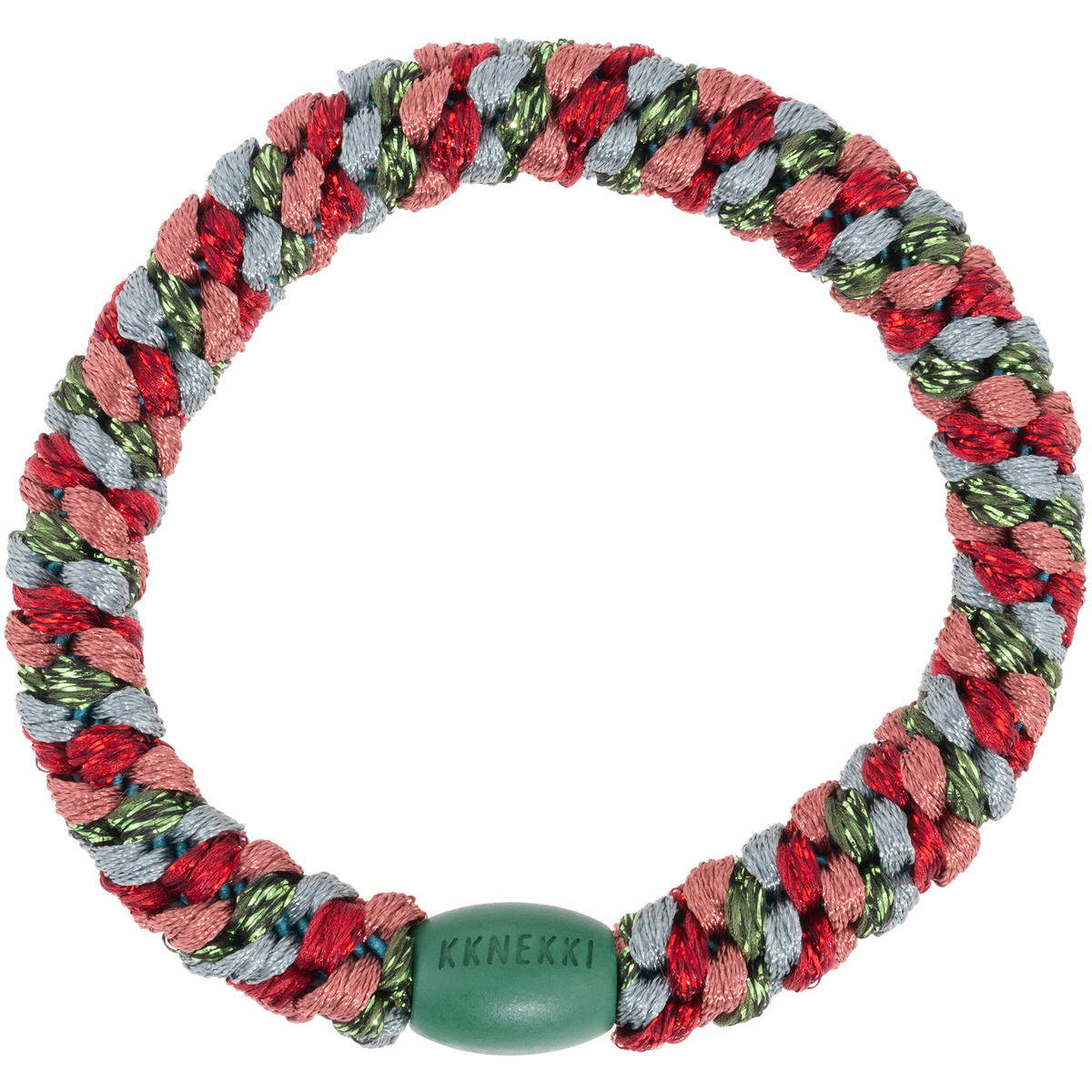 Kknekki Mix Green Bordeaux Glitter Hair Tie