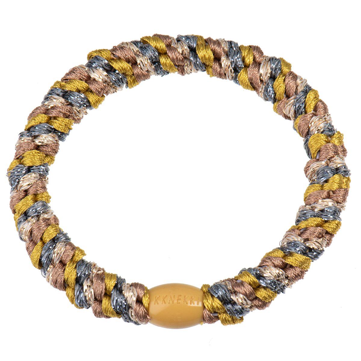 Kknekki Mix Green Gold Nougat Glitter Hair Tie