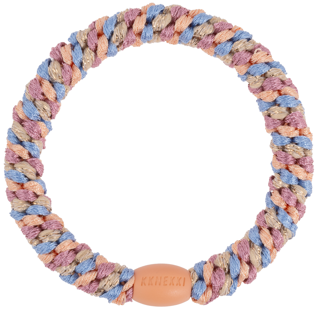 Kknekki Mix Peach Blue Glitter Hair Tie