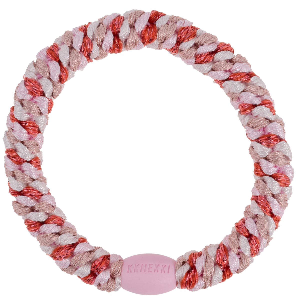 Kknekki Mix Pomerant Pink Glitter Hair Tie