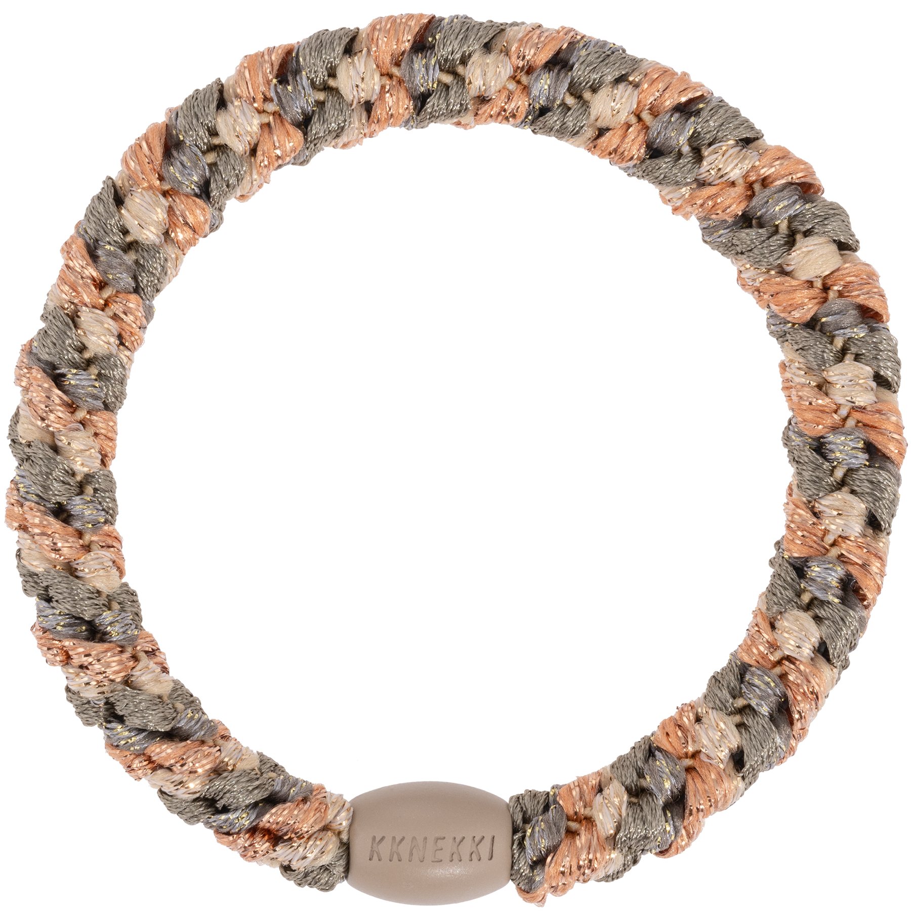 Kknekki Mix Rosegold Camo Glitter Hair Tie