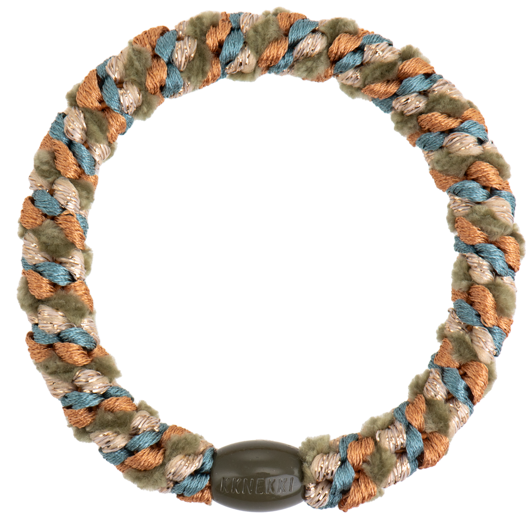 Kknekki Mix Teal Camo Glitter Hair Tie