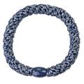 Kknekki Navy Silver Glitter Hair Tie