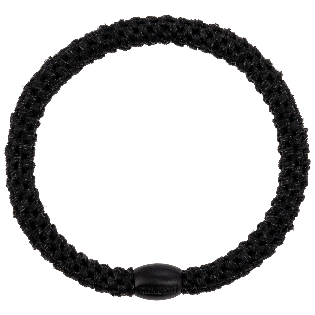 Kknekki Slim Black Glitter Hair Tie