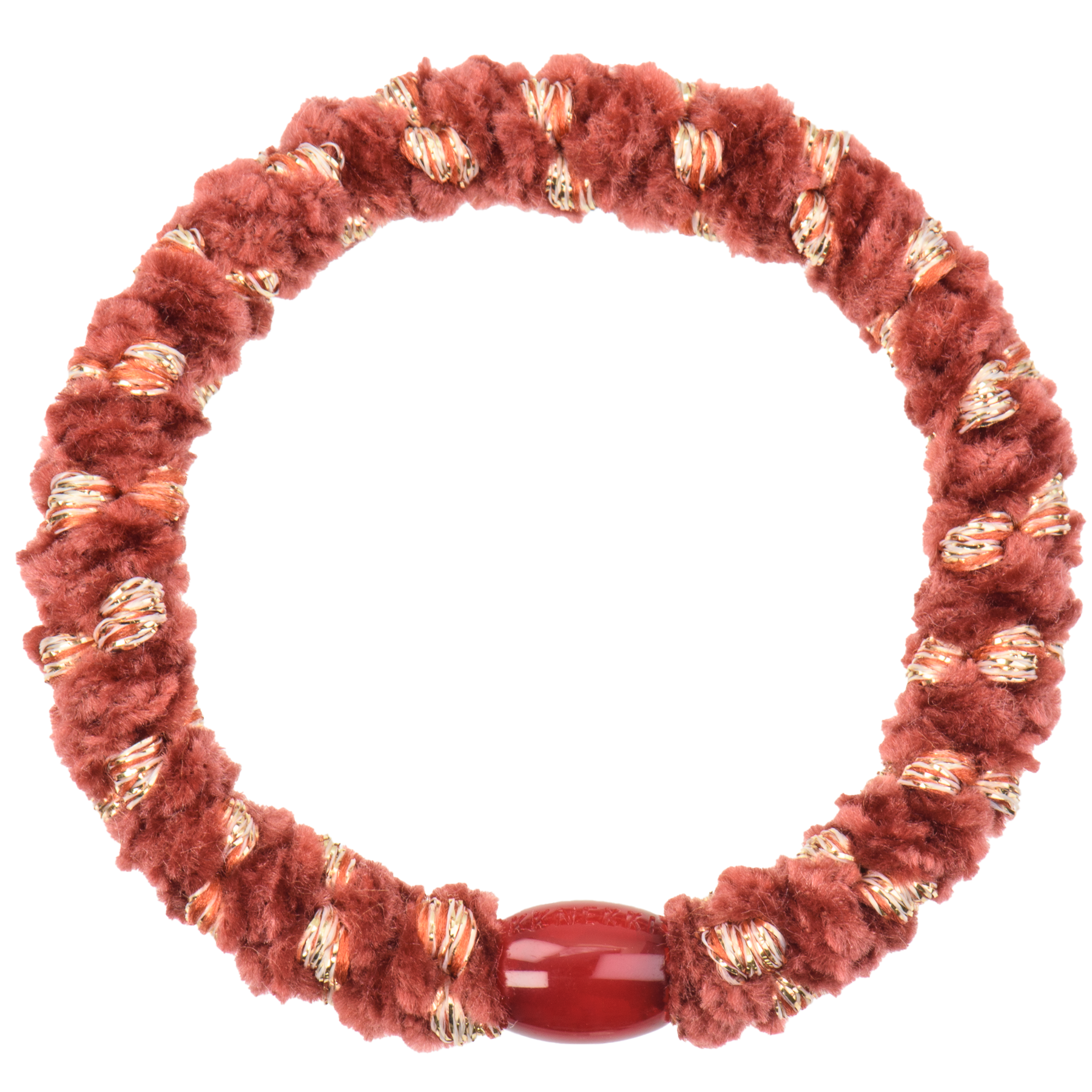 Kknekki Velvet Rosewood Hair Tie