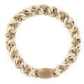 Kknekki Ivory-Beige Glitter Stripe Hair Tie