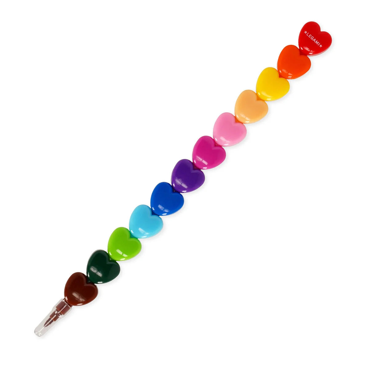 Legami Heart 12 Stackable Crayons