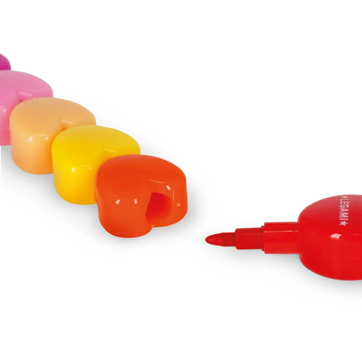 Legami Heart 12 Stackable Crayons