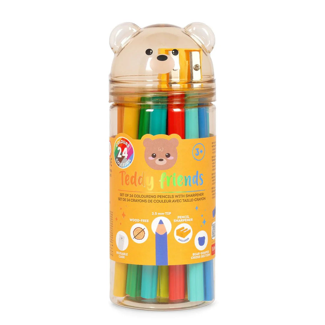 Legami Teddy Bear Colouring Pencil Set