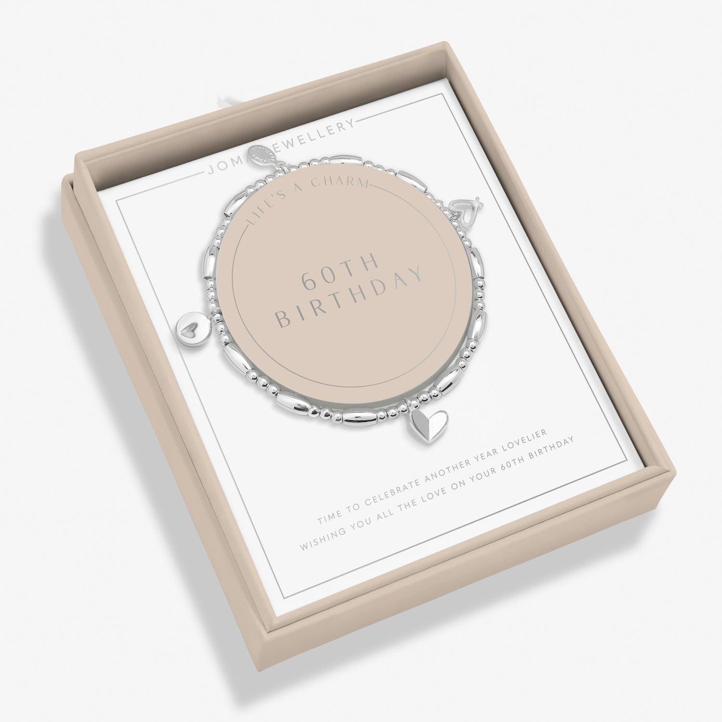 Life's A Charm 60Th Birthday Silver Plated Bracelet