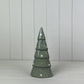 Light Green Ceramic Christmas Tree Decoration Medium