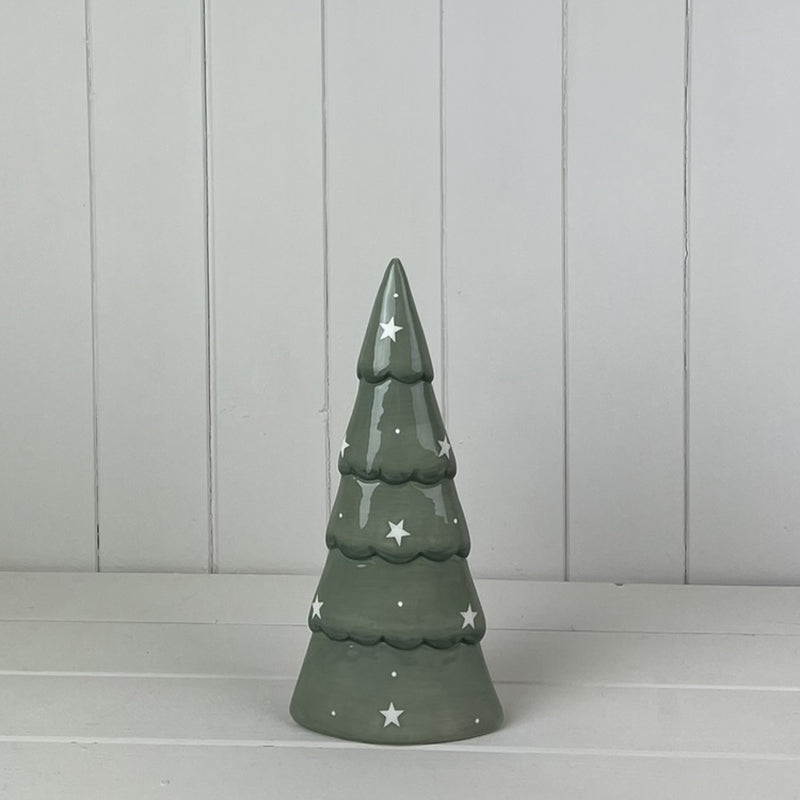 Light Green Ceramic Christmas Tree Decoration Medium
