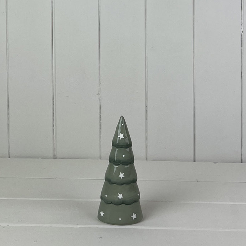 Light Green Ceramic Christmas Tree Decoration Small