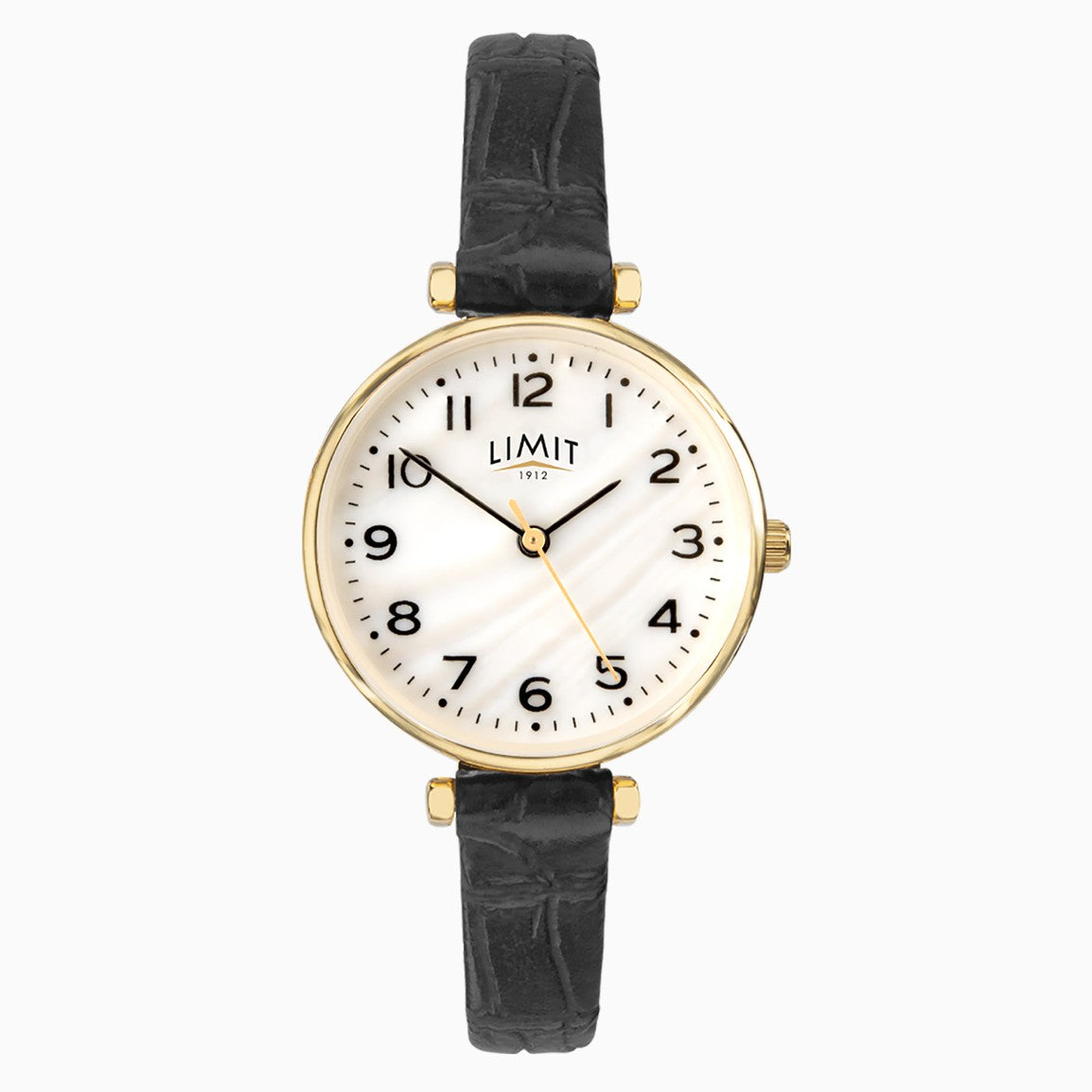 Limit Ladies Watch Gold Case & PU Strap with White Dial