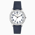 Limit Men's Watch Silver Case & PU Strap with White Dial