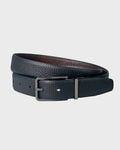 Sophos Lindley Reversible Pebble Mens Belt Black Brown Small