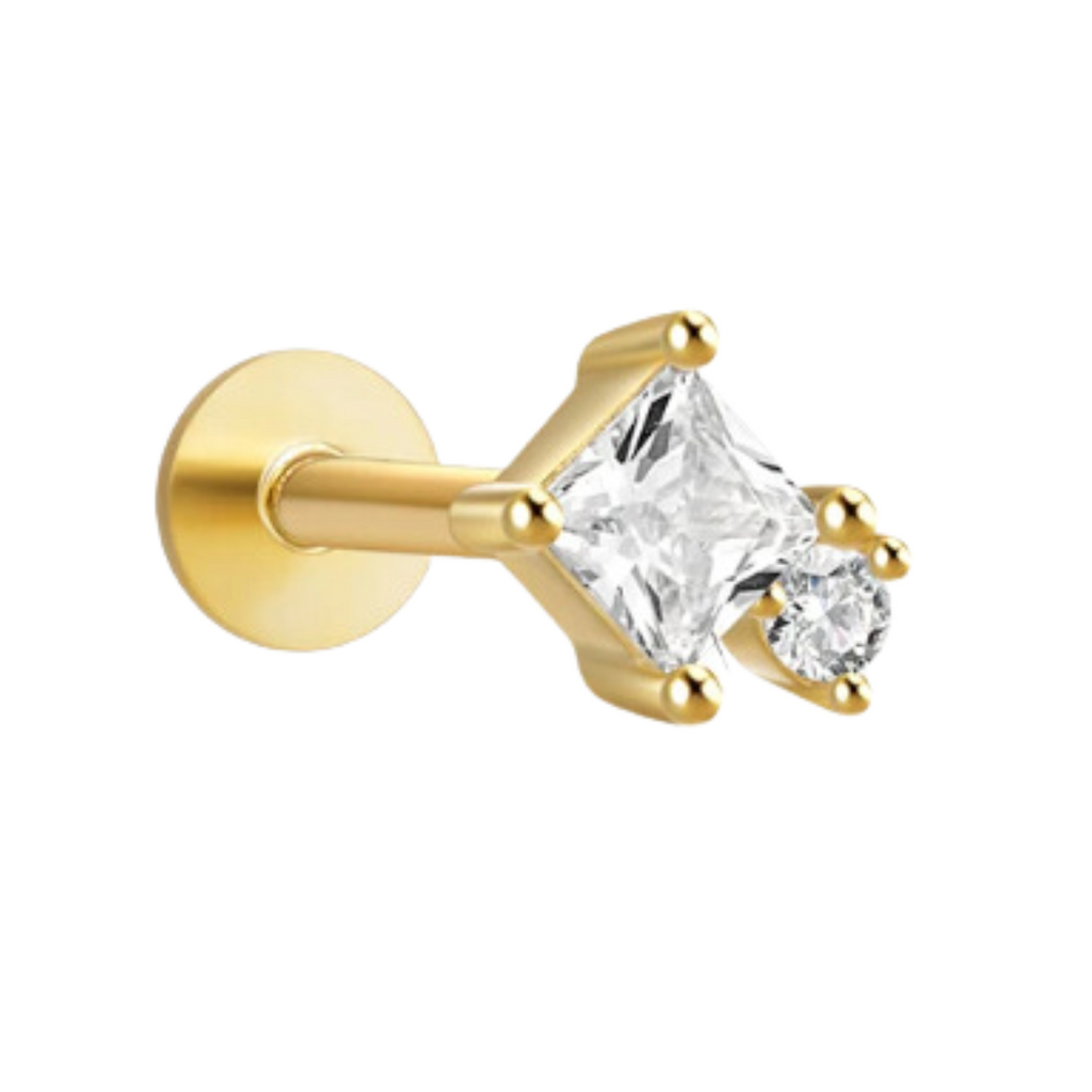 She Is Beautiful Luna Labret Stud Gold
