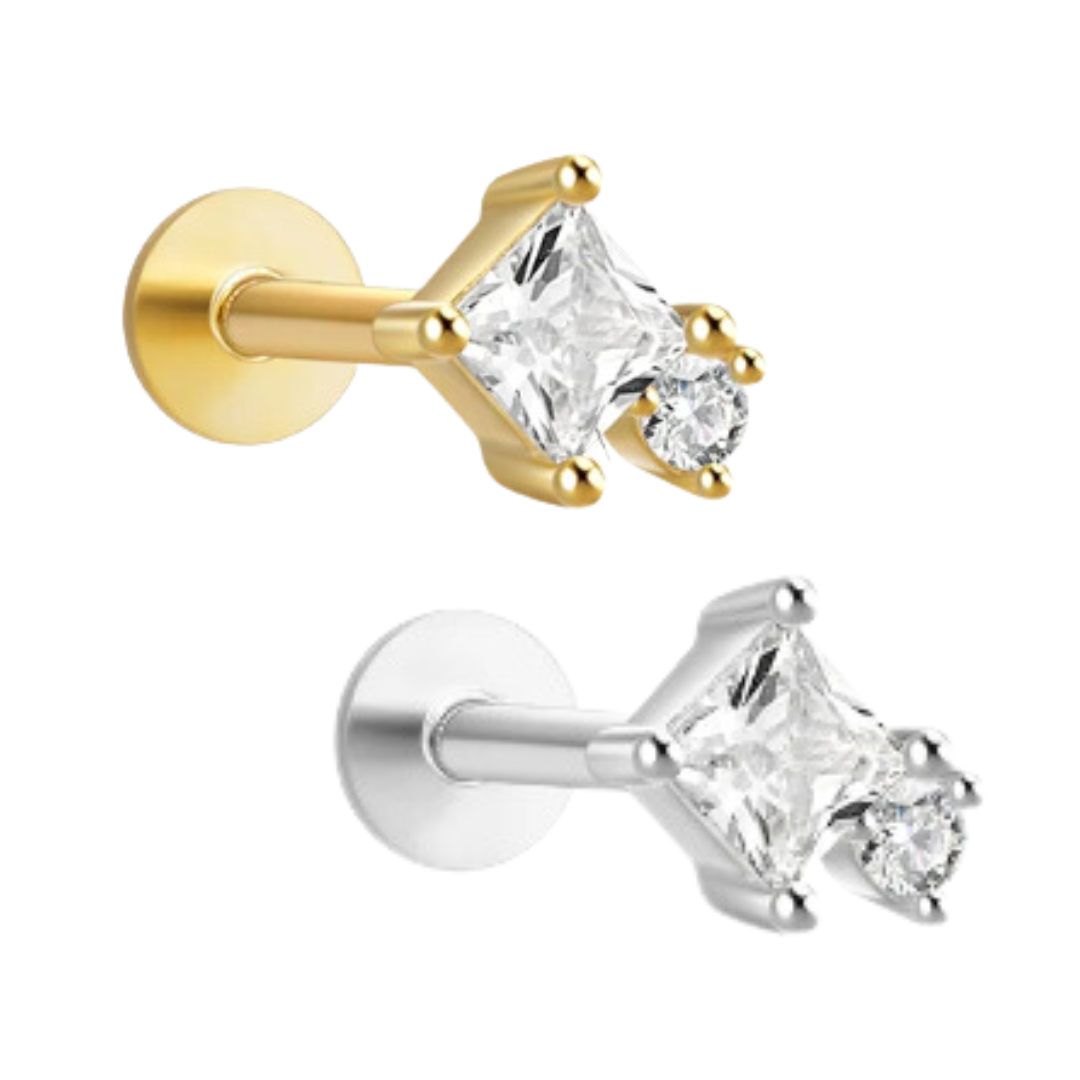 She Is Beautiful Luna Labret Stud Gold