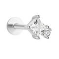 She Is Beautiful Luna Labret Stud Silver