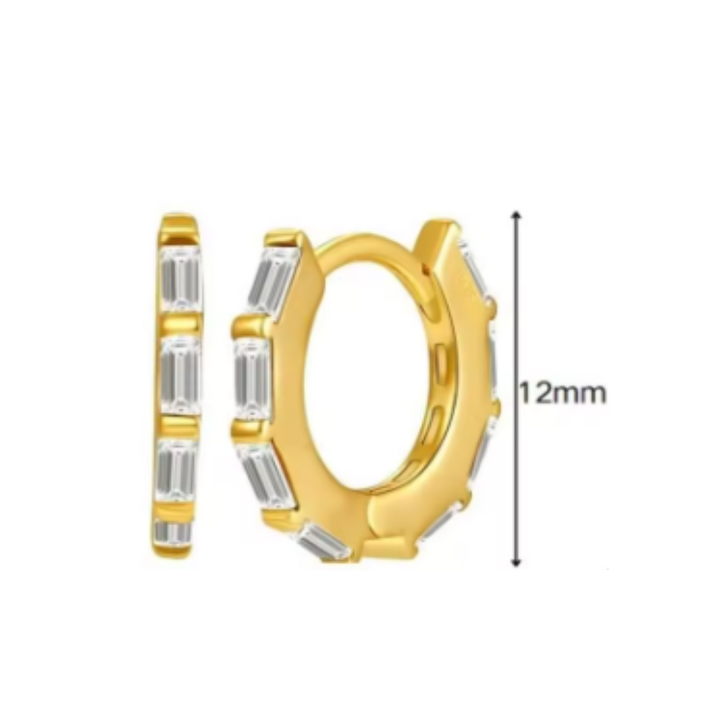 She Is Beautiful Marquise Huggies Gold